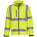 Miniatyrbild 5 av 6: Yoko Hi-Vis Softshelljacka för herr, M, Hi-Vis gul Hi-Vis Yellow M