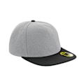 Miniatyrbild 1 av 2: Beechfield Unisex Vuxen Original Flat Peak Snapback Cap En Storlek Grå/Svart Grey/Black One Size