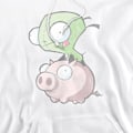 Miniatyrbild 4 av 5: Invader Zim Herr Gir & Pig Hoodie S Vit White S