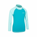 Miniatyrbild 3 av 4: Mountain Warehouse Barnkläder/Barn Långärmad Rashguard 2-3 År Teal Teal 2-3 Years