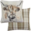 Miniatyrbild 3 av 3: Evans Lichfield Highland Cow Kuddeöverdrag En Storlek Flerfärgad Multicoloured One Size