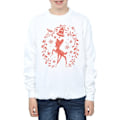Miniatyrbild 3 av 5: Disney Boys Bambi Julkrans Sweatshirt 9-11 År Vit White 9-11 Years
