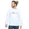 Miniatyrbild 2 av 3: Disney Herr Donald Duck Letters Sweatshirt 4XL Vit White 4XL