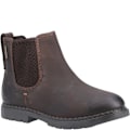 Miniatyrbild 1 av 5: Hush Puppies Boys Mini Preston Läder Chelsea Boots 11 UK Barn Brun Brown 11 UK Child
