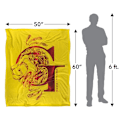 Miniatyrbild 5 av 6: Harry Potter Gryffindor Abstrakt Filt One Size Flerfärgad Multicoloured One Size