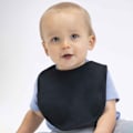 Miniatyrbild 2 av 2: Babybugz Baby Single Layer Haklapp En Storlek Svart Black One Size