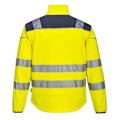 Miniatyrbild 2 av 2: Portwest Herr PW3 Softshell Hi-Vis Jacka S Gul/Grå Yellow/Grey S