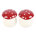 Miniatyrbild 2 av 3: Something Different Svampsalt- och pepparkvarnar En storlek R Red/White One Size