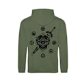 Miniatyrbild 2 av 2: Legend Of Zelda Unisex Vuxen Logo & Shield Hoodie S Grön Green S