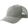 Miniatyrbild 1 av 2: Atlantis Unisex Vuxen Rapper 5 Panel Mocka Hållbar Truckerkeps Grey One Size
