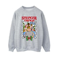 Miniatyrbild 1 av 4: Netflix Dam/Damer Stranger Things Jul Affisch Sweatshirt Sports Grey M