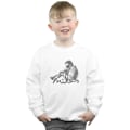 Miniatyrbild 2 av 3: Miles Davis Boys Profile Sketch Sweatshirt 9-11 år Vit White 9-11 Years