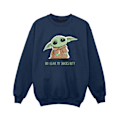 Miniatyrbild 1 av 3: Star Wars Pojkar The Mandalorian Grogu Snacks Meme Sweatshirt 12- Navy Blue 12-13 Years