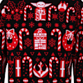 Miniatyrbild 3 av 3: Star Wars: The Mandalorian Unisex Vuxen Julgransgodis Stickad Tröja Multicoloured L