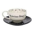 Miniatyrbild 1 av 6: Something Different Fortune Telling Keramisk Tekopp En Storlek Wh White/Black One Size