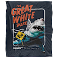 Miniatyrbild 1 av 4: Shark Week Filt Stor Vit Haj En Storlek Flerfärgad Multicoloured One Size