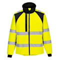 Miniatyrbild 1 av 2: Portwest WX2 Eco Hi-Vis 2-lagers Soft Shell Jacka för män XXL Gul Yellow/Black XXL