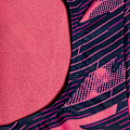 Miniatyrbild 3 av 3: Speedo Hyperboom Medalist Badkläder för Flickor, Heltryck, 13-14 År Navy/Pink 13-14 Years