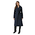 Miniatyrbild 4 av 4: Principles Dam/Dam Belted Wrap Longline Coat 18 UK Marinblå Navy 18 UK