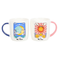 Miniatyrbild 2 av 2: Something Different Sol och Måne Celestialt Muggset (2-pack) White/Blue/Red One Size