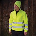 Miniatyrbild 3 av 4: Result Core Herr Hög Synlighet Vinter Blouson Softshell Jacka Flourescent Yellow 3XL