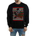 Miniatyrbild 3 av 5: A Nightmare On Elm Street Herr Jul Fair Isle Sweatshirt L Black L