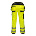Miniatyrbild 2 av 4: Portwest Herr PW3 Hi-Vis Byxor 42R Gul/Svart Yellow/Black 42R