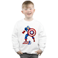 Miniatyrbild 1 av 2: Captain America Pojkar The First Avenger Sweatshirt 12-13 År W White 12-13 Years