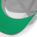 Miniatyrbild 3 av 3: Beechfield Unisex Original Flat Peak Snapback Cap One Size Grå Grey/ Grey One Size
