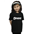 Miniatyrbild 3 av 4: Avengers T-shirt i bomull för flickor, 7-8 år, svart Black 7-8 Years