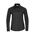 Miniatyrbild 1 av 3: Russell Dam/Damer Oxford Easy-Care Långärmad Skjorta XS Svart Black XS