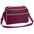 Miniatyrbild 1 av 2: Bagbase Retro Justerbar Axelväska (18 Liter) (2-pack) O Burgundy/Sand One Size