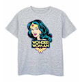 Miniatyrbild 1 av 5: Wonder Woman T-shirt för flickor 7-8 år Sports Grey Sports Grey 7-8 Years