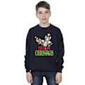 Miniatyrbild 2 av 3: Tom och Jerry Pojkar God Jul Dekorationer Sweatshirt 3-4 År Navy Blue 3-4 Years