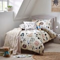 Miniatyrbild 4 av 6: Peter Rabbit Scandi Woods Borstad Bomullsduvet Set Dubbel Natural Double