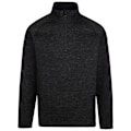 Miniatyrbild 1 av 4: Trespass Corsham Marl Halvzip Fleece Top XL Svart för Herr Black XL