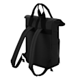 Miniatyrbild 2 av 2: BagBase Twin Handle Roll-Top Ryggsäck One Size Svart Black One Size