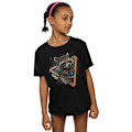 Miniatyrbild 2 av 6: Guardians Of The Galaxy Flickor Rocket Raccoon Neon Bomull T-Shir Black 9-11 Years