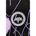 Miniatyrbild 4 av 6: Hype Glitter Scribble Heart Lunch Bag One Size Svart/Lila Black/Purple One Size