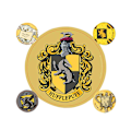 Miniatyrbild 1 av 2: Harry Potter Hufflepuff Stickers En Storlek Gul Yellow One Size