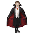 Miniatyrbild 1 av 4: Universal Monsters Pojkdräkt Dracula Set 10-12 År Svart/Röd Black/Red/White 10-12 Years
