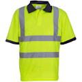 Miniatyrbild 4 av 5: Yoko Hi-Vis kortärmad poloskjorta / Herrarbetskläder S Hi-Vis Ye Hi-Vis Yellow S