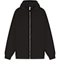 Miniatyrbild 1 av 5: Casual Classics Unisex Vuxen Core Ringspun Bomull Hög Full Zip Black S