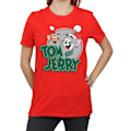 Miniatyrbild 3 av 5: Tom And Jerry Dam/Damer Julhälsningar Bomull Pojkvän Red L
