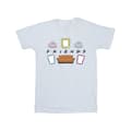 Friends Flickor Soffhäng Bomulls T-shirt 3-4 År Vit White 3-4 Years