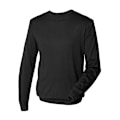 Miniatyrbild 5 av 5: Henbury Herr Crew Neck 12 Gauge Fint Stickat Tröja / Sweatshirt L Black L