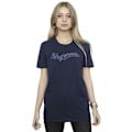 Miniatyrbild 2 av 4: Harry Potter Dam/Kvinnor Hogwarts Skrivande Bomull Pojkvän T- Navy Blue 4XL
