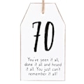 Miniatyrbild 3 av 3: Something Different Milestone 70th Hängande Skylt One Size Svart/ Black/White One Size