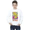 Miniatyrbild 2 av 3: Johnny Bravo Boys Multi Triangles Pop Art Sweatshirt 7-8 år White 7-8 Years