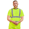 Miniatyrbild 2 av 2: PRORTX Herr High-Vis T-shirt 5XL Hi Vis Gul/Marinblå Hi Vis Yellow/Navy 5XL